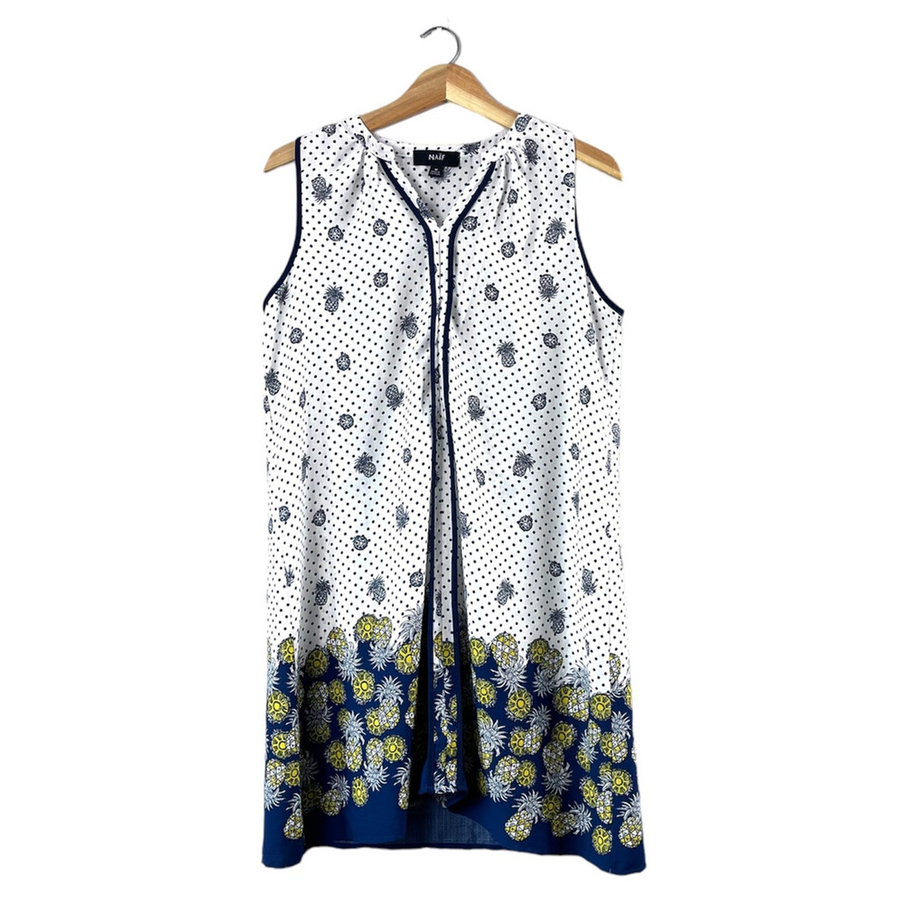 Women's Vintage Pineapple Naif Shift Dress M